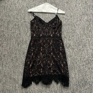 For Love And Lemons Black Lace Mini Dress